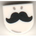 LEGO Tile 1 x 1 Half Oval with Moustache (24246)