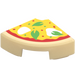 LEGO Tile 1 x 1 Quarter Circle with Pizza Slice with Basil Leaves and Mozzarella (25269 / 101789) LEGO Tile 1 x 1 Quarter Circle with Pizza Slice with Basil Leaves and Mozzarella (25269 / 101789)