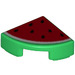 LEGO Piastrella 1 x 1 Quarto Cerchio con Rosso Watermelon Slice (25269 / 26485)