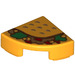 LEGO Fliese 1 x 1 Viertel Kreis mit Taco (25269 / 36920)