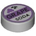 LEGO Tile 1 x 1 Round with &quot;Grape Soda&quot; (35380)