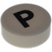 LEGO Tile 1 x 1 Round with Letter P (35380)