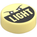LEGO Tile 1 x 1 Round with "Light" (98138 / 101413)