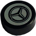 LEGO Tile 1 x 1 Round with Logo Mercedes Sticker (98138)
