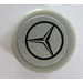 LEGO Tile 1 x 1 Round with Mercedes Benz Logo Sticker (98138)