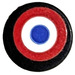 LEGO Tile 1 x 1 Round with Red, White and Blue Circles Sticker (98138)