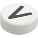 LEGO Tile 1 x 1 Round with "V" (98138 / 102576)