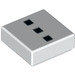 LEGO Tile 1 x 1 with 3 Small Black Squares In Line with Groove (3070 / 21070) LEGO Tile 1 x 1 with 3 Small Black Squares In Line with Groove (3070 / 21070)