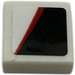 LEGO Tile 1 x 1 with black background with red stripe (right) Sticker with Groove (3070) LEGO Tile 1 x 1 with black background with red stripe (right) Sticker with Groove (3070)
