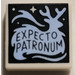 LEGO Tile 1 x 1 with &#039;EXPECTO PATRONUM&#039; with Groove (3070)