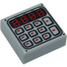LEGO Fliese 1 x 1 mit Keypad Muster mit Nut (3070 / 25700)