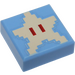 LEGO Tile 1 x 1 with Pixelated Tan Star with Groove (3070 / 69904)