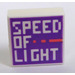 LEGO Tile 1 x 1 with &#039;SPEED OF LIGHT&#039; with Groove (3070)