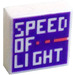 LEGO Tile 1 x 1 with 'SPEED OF LIGHT' with Groove (3070) LEGO Tile 1 x 1 with 'SPEED OF LIGHT' with Groove (3070)