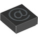 LEGO Tile 1 x 1 with @ with Groove (11622 / 14884) LEGO Tile 1 x 1 with @ with Groove (11622 / 14884)