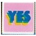 LEGO Tile 1 x 1 with &quot;YES&quot; with Groove (3070)