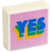 LEGO Tile 1 x 1 with "YES" with Groove (3070) LEGO Tile 1 x 1 with "YES" with Groove (3070)