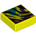 LEGO Tile 1 x 1 with Zebra Stripes on Yellow with Groove (3070 / 82868)