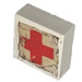 LEGO Tile 1 x 1 without Groove with Red Cross Sticker without Groove