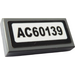 LEGO Tile 1 x 2 with &quot;AC60139&quot; Sticker with Groove (3069)