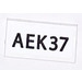 LEGO Tile 1 x 2 with AEK 37 Sticker with Groove (3069)