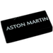 LEGO Tile 1 x 2 with 'ASTON MARTIN' with Groove (3069 / 110828)