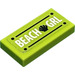 LEGO Tegel 1 x 2 met Beach Grl License Plaat Sticker met groef (3069)