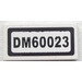 LEGO Tile 1 x 2 with &#039;DM60023&#039; Sticker with Groove (3069)