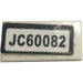 LEGO Tile 1 x 2 with "JC60082" Sticker with Groove (3069)