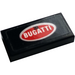 LEGO Tile 1 x 2 with Logo Bugatti Sticker with Groove (3069)