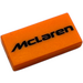 LEGO Tile 1 x 2 with 'McLaren' with Groove (3069 / 110856)