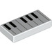 LEGO Tile 1 x 2 with Piano Keys with Groove (3069 / 67047)