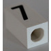 LEGO Tile 1 x 2 x 5/6 with Stud Hole in End with Black &#039; 7 &#039; Pattern