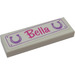 LEGO Tile 1 x 3 with Bella and Horseshoes Sticker (63864)