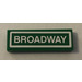 LEGO Tile 1 x 3 with Broadway Street Sign Sticker (63864)