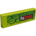 LEGO Tile 1 x 3 with "FuZone" Model Left Sticker (63864)