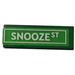 LEGO Tile 1 x 3 with "SNOOZE ST" Sticker (63864)