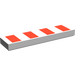 LEGO Fliese 1 x 4 mit 4 rot Streifen (2431 / 46504)