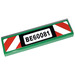 LEGO Tile 1 x 4 with BE60081 and Danger Stripes Sticker (2431)