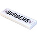 LEGO Tile 1 x 4 with BURGERS Sticker (2431)