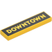 LEGO Tile 1 x 4 with &#039;Downtown&#039; (2431)