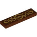 LEGO Tile 1 x 4 with Gold Snake (2431 / 104512)