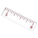 LEGO Tile 1 x 4 with Inch Ruler 4.8 - 6 (2431)