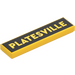 LEGO Tile 1 x 4 with "PLATESVILLE" (2431 / 115241)