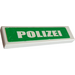 LEGO Tile 1 x 4 with &quot;POLIZEI&quot; on Green Sticker (2431)