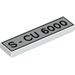 LEGO Tile 1 x 4 with &#039;S - CU 6000&#039; (2431 / 78249)