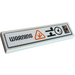 LEGO Tile 1 x 4 with &quot;WARNING&quot;, Gauge and Buttons Sticker (2431)