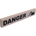 LEGO Tile 1 x 6 with Danger and Falling Car Icon Sticker (6636)
