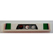 LEGO Tile 1 x 6 with Gauges and Red, Black and Green Pattern Sticker (6636)