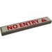 LEGO Tile 1 x 6 with No Entry and Triangular Warning Sticker (6636)